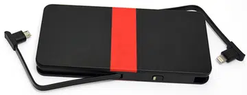 The Tylt Energi 5K+ is available in red, blue, and gray.