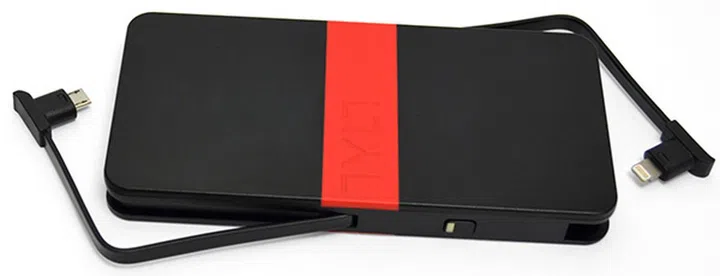 The Tylt Energi 5K+ is available in red, blue, and gray.