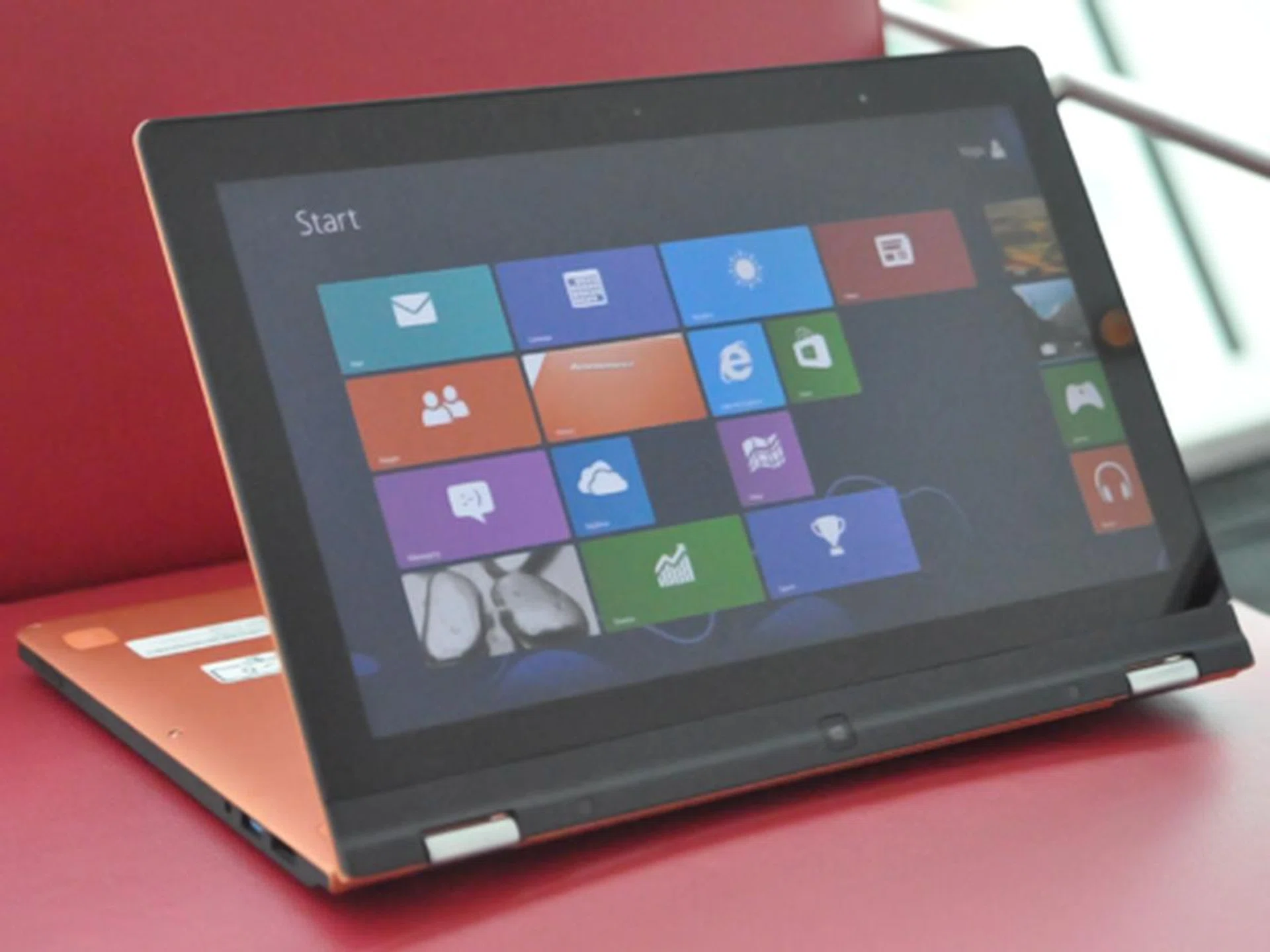 The "stand" mode eliminates the presence of the keyboard, which is now acting as a stand instead. 