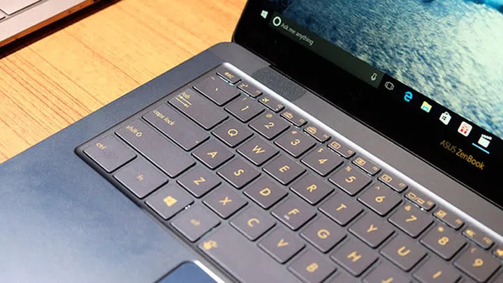 Key travel distance on the keyboard has been improved.