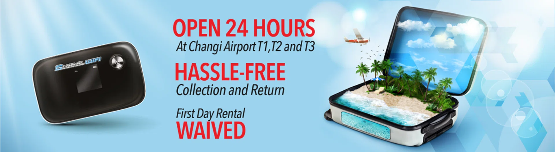 Oversea portable Wi-Fi router rental