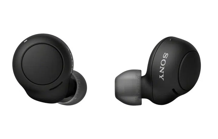 The Sony WF-C500 earbuds. <br>Image source: Sony