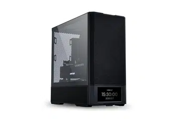 Much of the case is based off of the original Lancool 207, except for that 720p screen at the bottom. Photo: Lian Li.