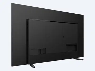 The OLED panel is actually very thin but the A8H is 5.2cm thick because of the Acoustic Surface Audio system and the ports on the back. (Image: Sony.)