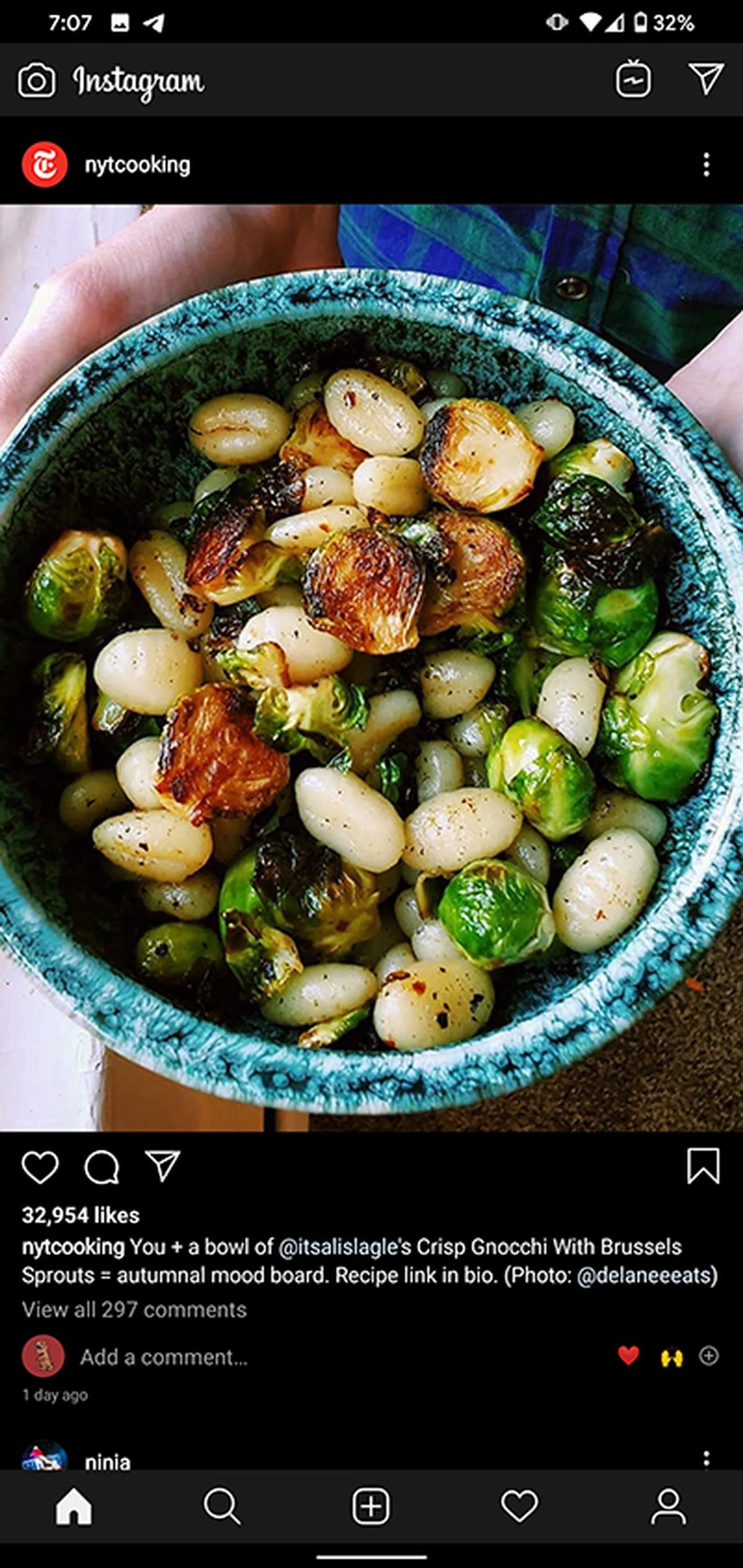 Pixel 4 Dark Theme Instagram