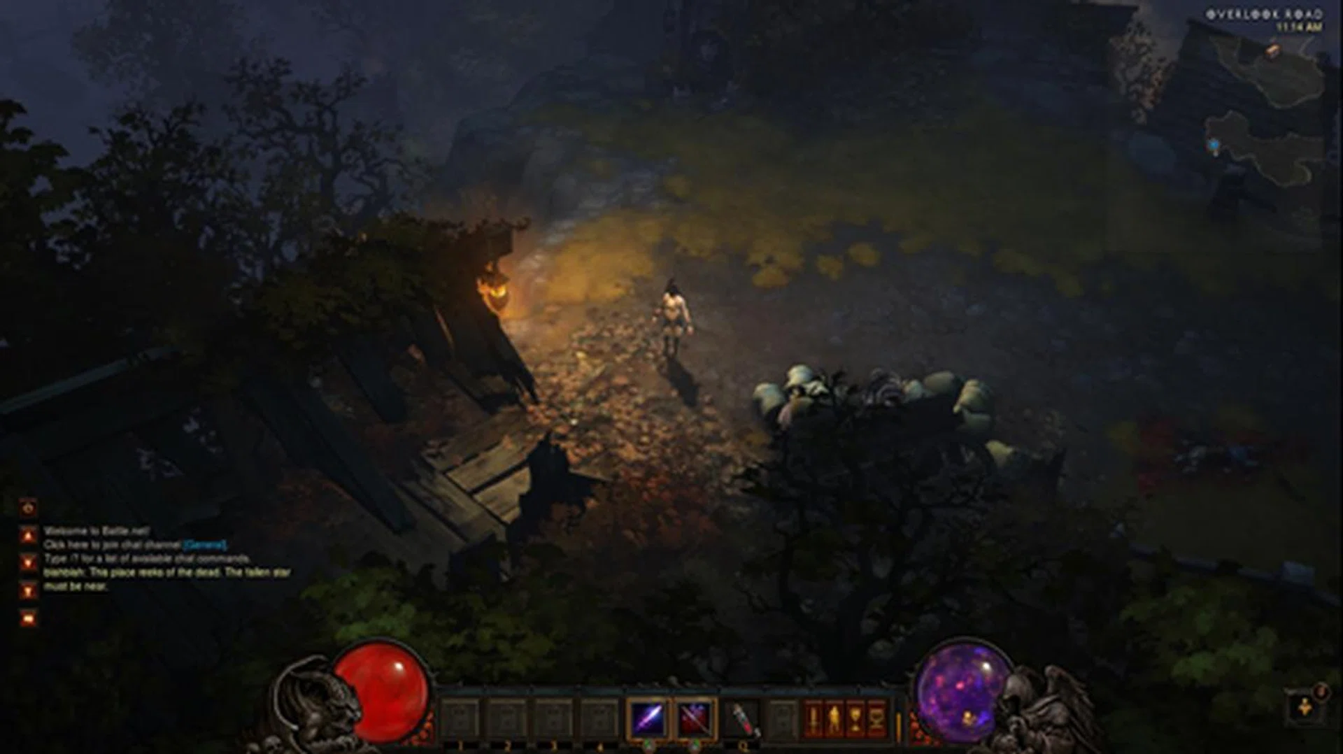 Starting from the point right after the intro video, which has only the single lighting source...