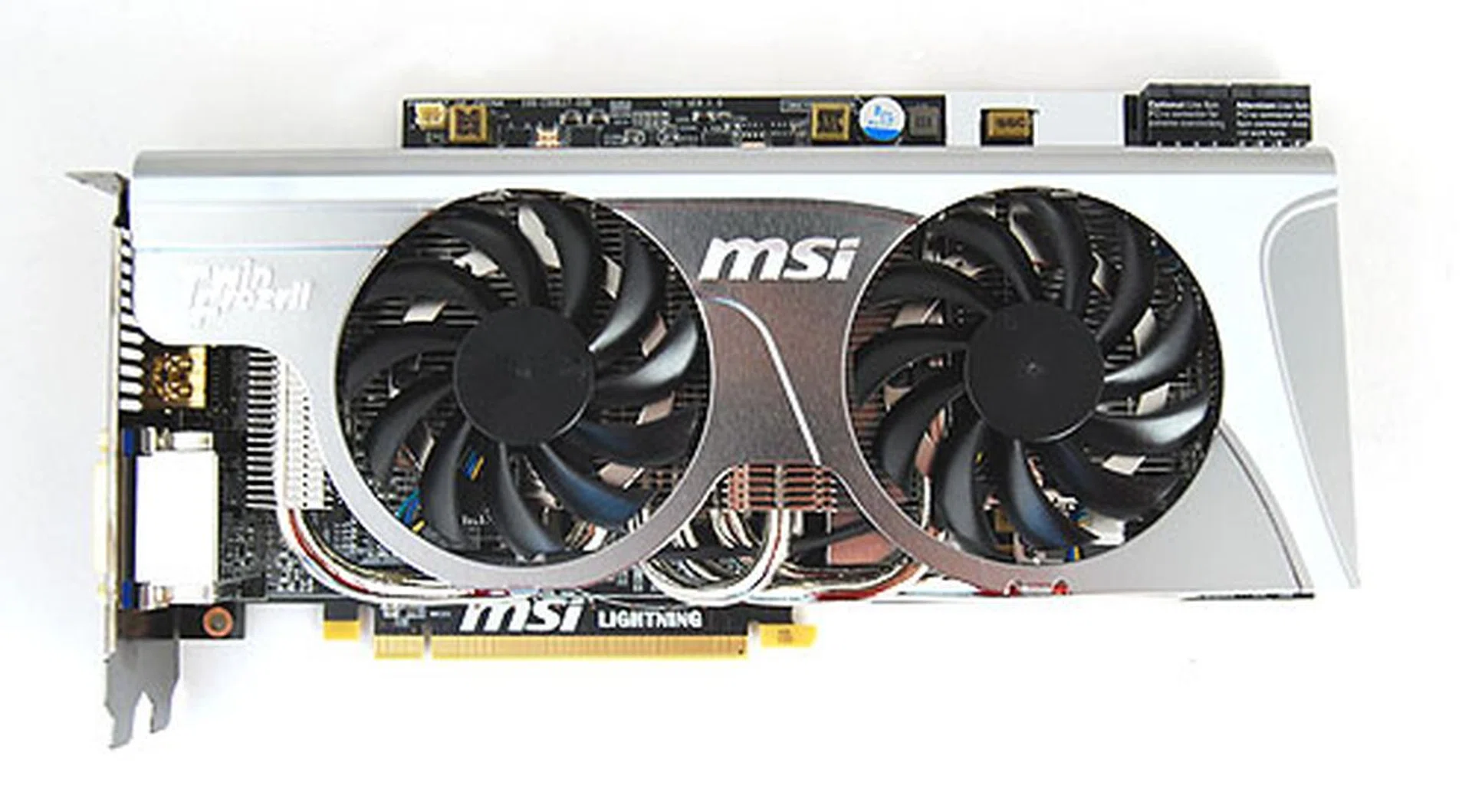 The card features an enlarged but still sports the recognizable Twin Frozr II cooler. Also note that the PCB of the card has been extended to accommodate its 15 phase PWM design.