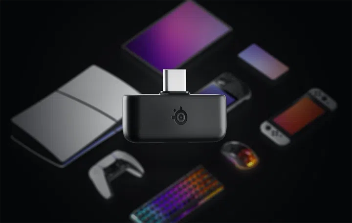 The USB-C dongle for that multi-platform compatibility. Image: SteelSeries.