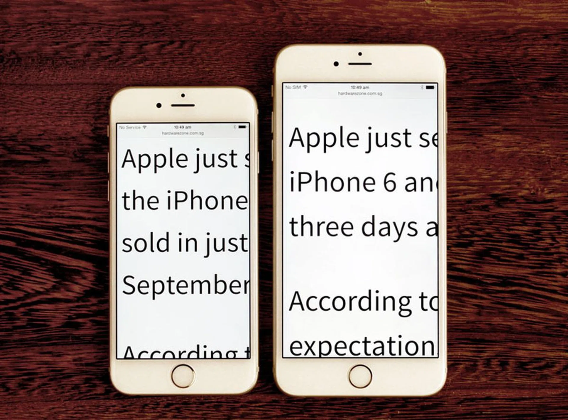 While the 6 Plus has a higher ppi count and a marginally brighter display, both displays are sharp and bright, and it's nearly impossible to tell the difference between them under normal usage conditions.