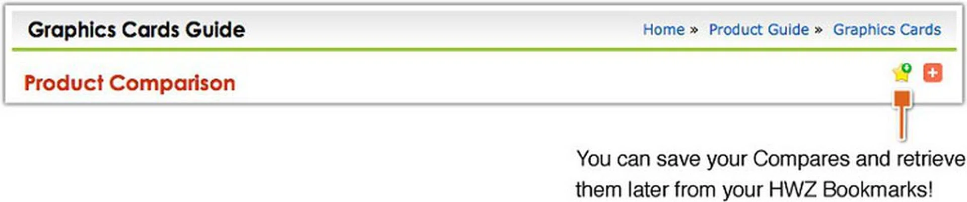 At the top of the Comparison page, you'll find relevant options to save your comparisons or share it with your friend.