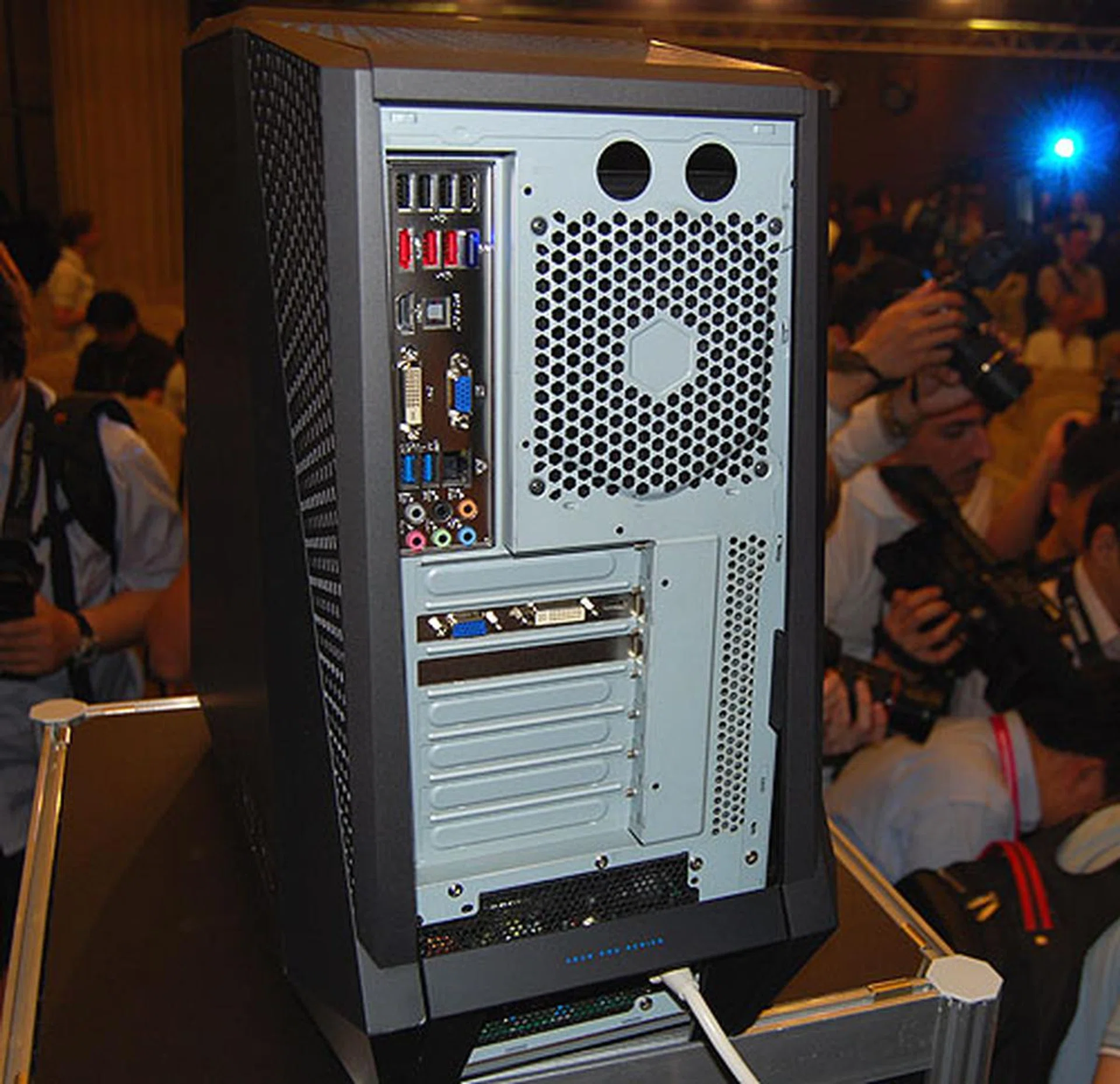 Like many modern chassis, the power supply unit is located at the bottom, which not only anchors the chassis with its weight, but it helps with thermal isolation and airflow. 