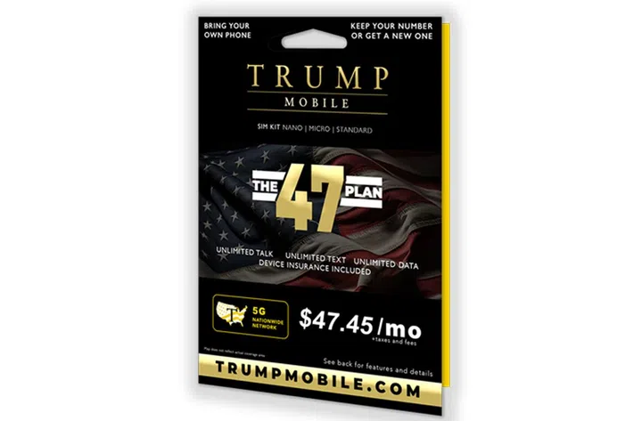 The 47 Plan by Trump Mobile. Image: Trump Mobile.