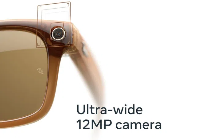 Ray-Ban | Meta Smart Glasses ultra-wide 12MP camera.