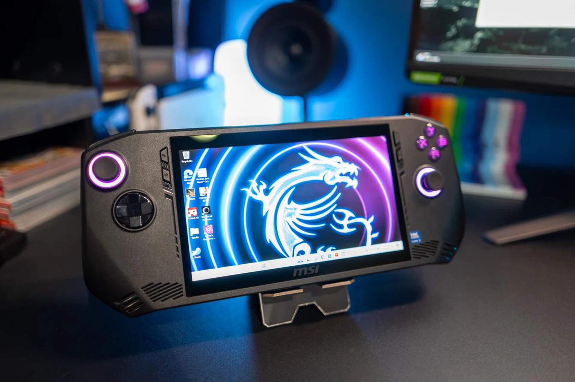 The MSI Claw is also the first PC gaming handheld to feature an Intel processor.