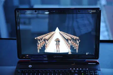 The display quality is very high, and provides for multiple viewing angles (as well as multiple Beyonces easily).