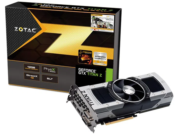 The Zotac GeForce GTX Titan Z. (Image Source: Zotac)