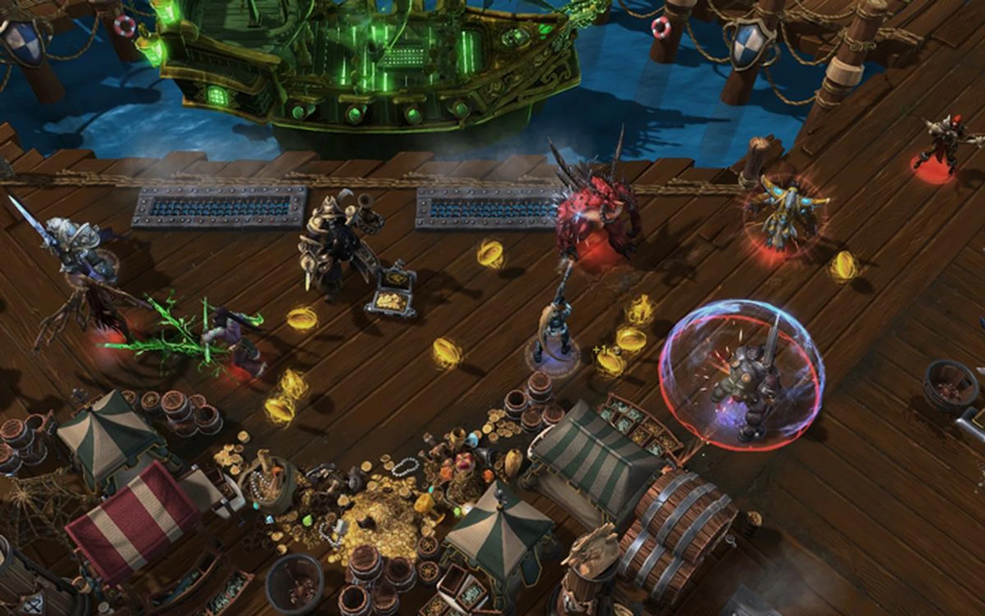 Fights over objectives often turn into all out 5 vs 5 battle royales as players rush to its location.