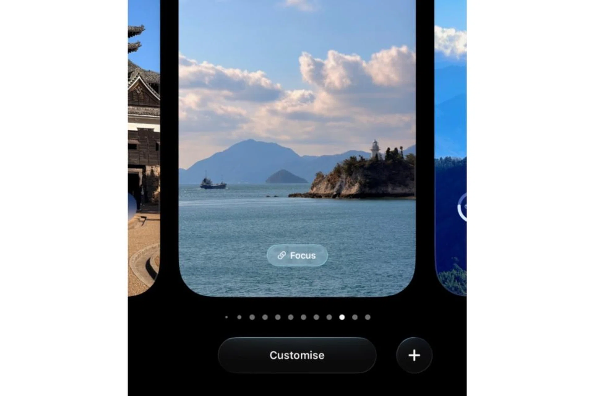 iOS lock screen customisation