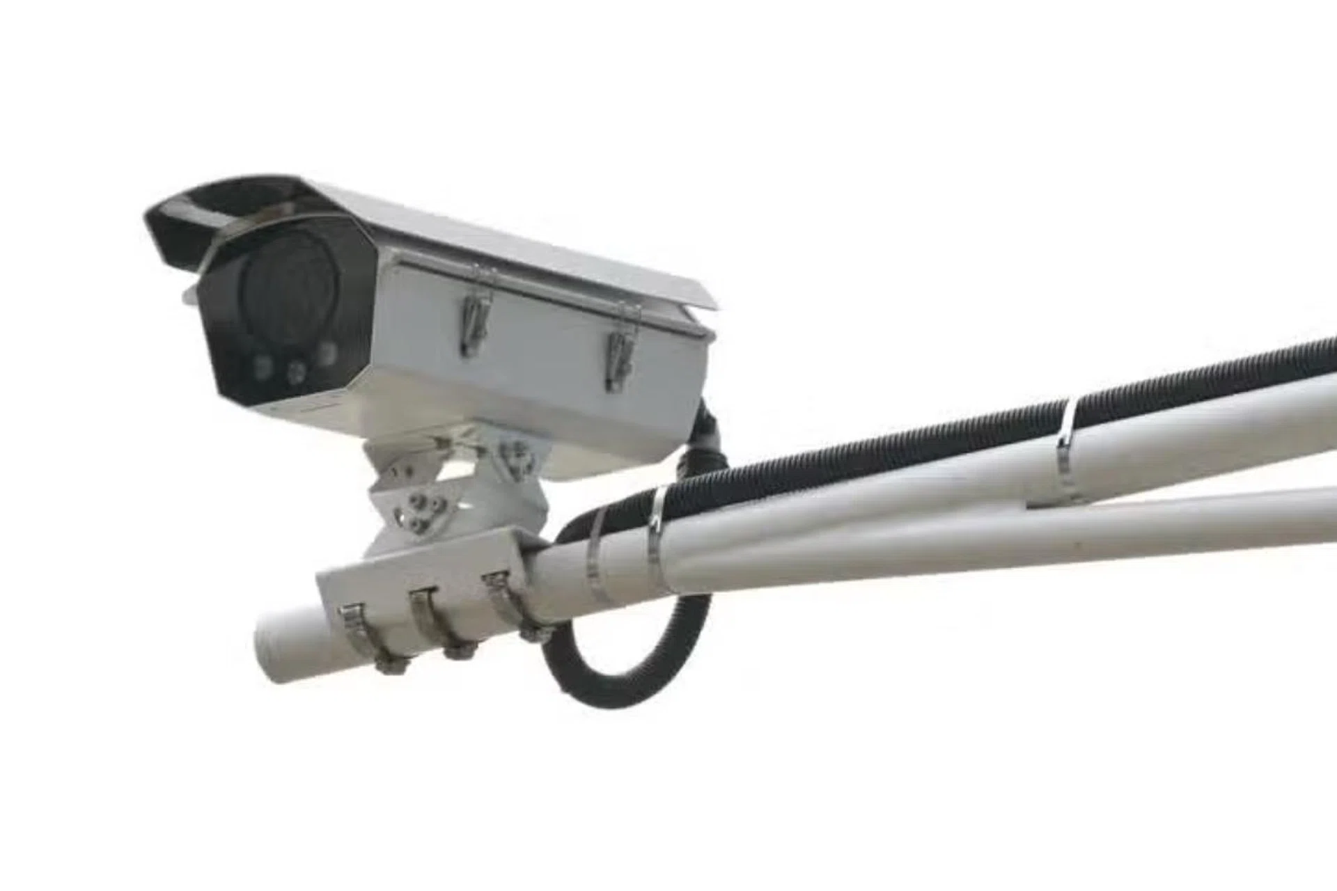 Under the trial, cameras like this will recognise license plate numbers and toll payments will be handled automatically by a smartphone app. Photo: ST Photo