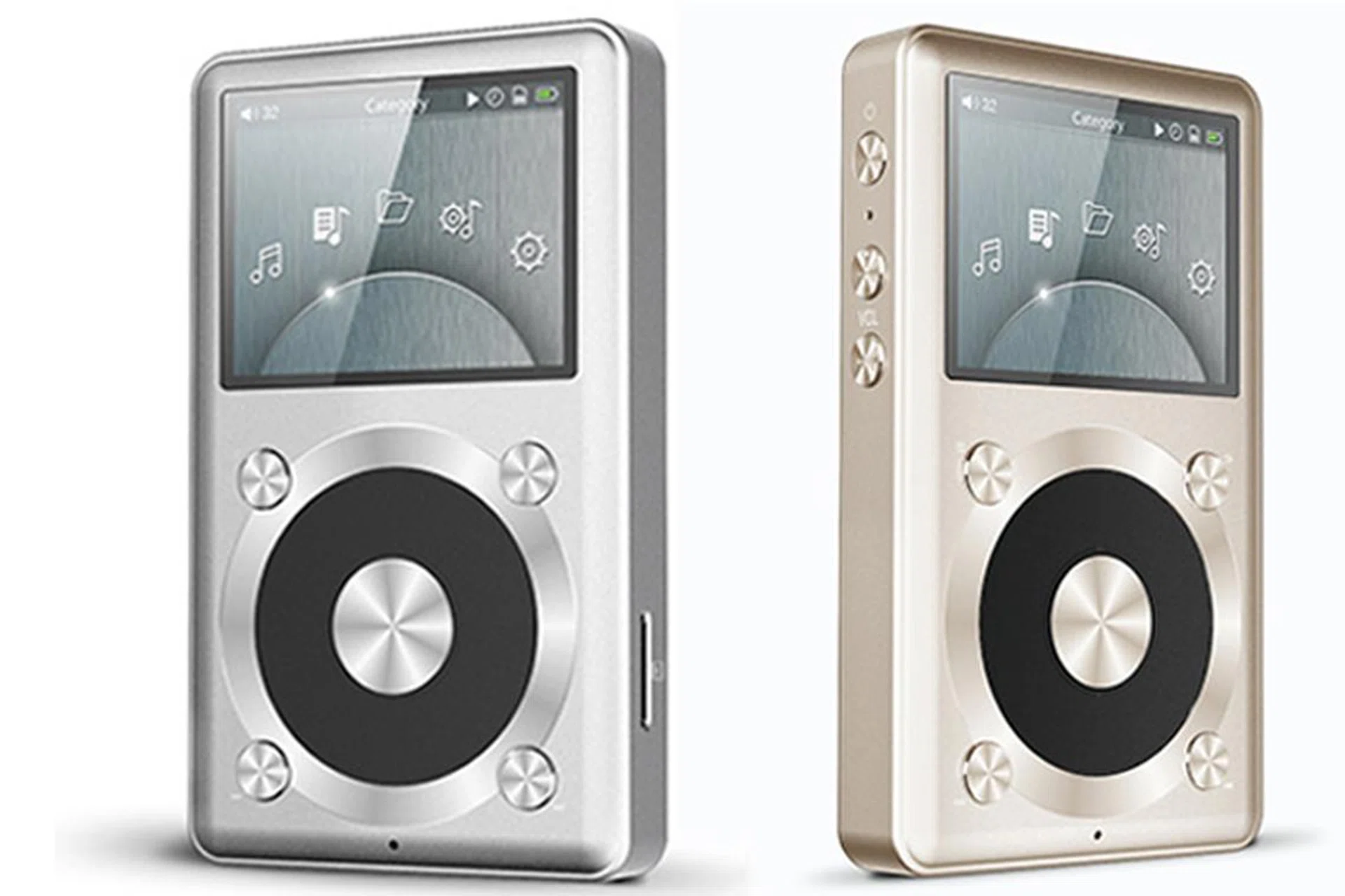 The Fiio X1 is available in a choice of silver or gold.