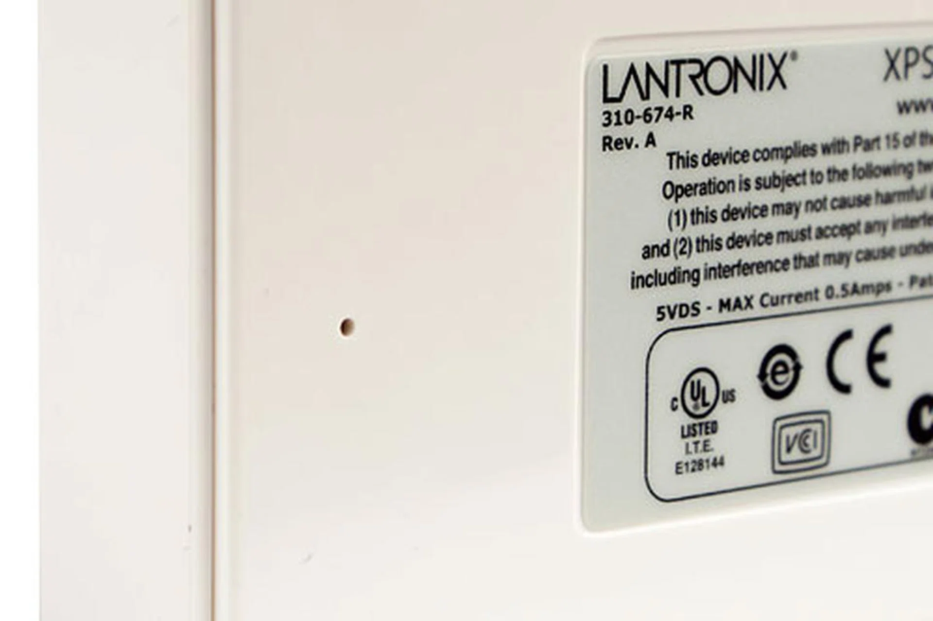 You can reset the device by pressing the reset button through the pin hole at the bottom.
