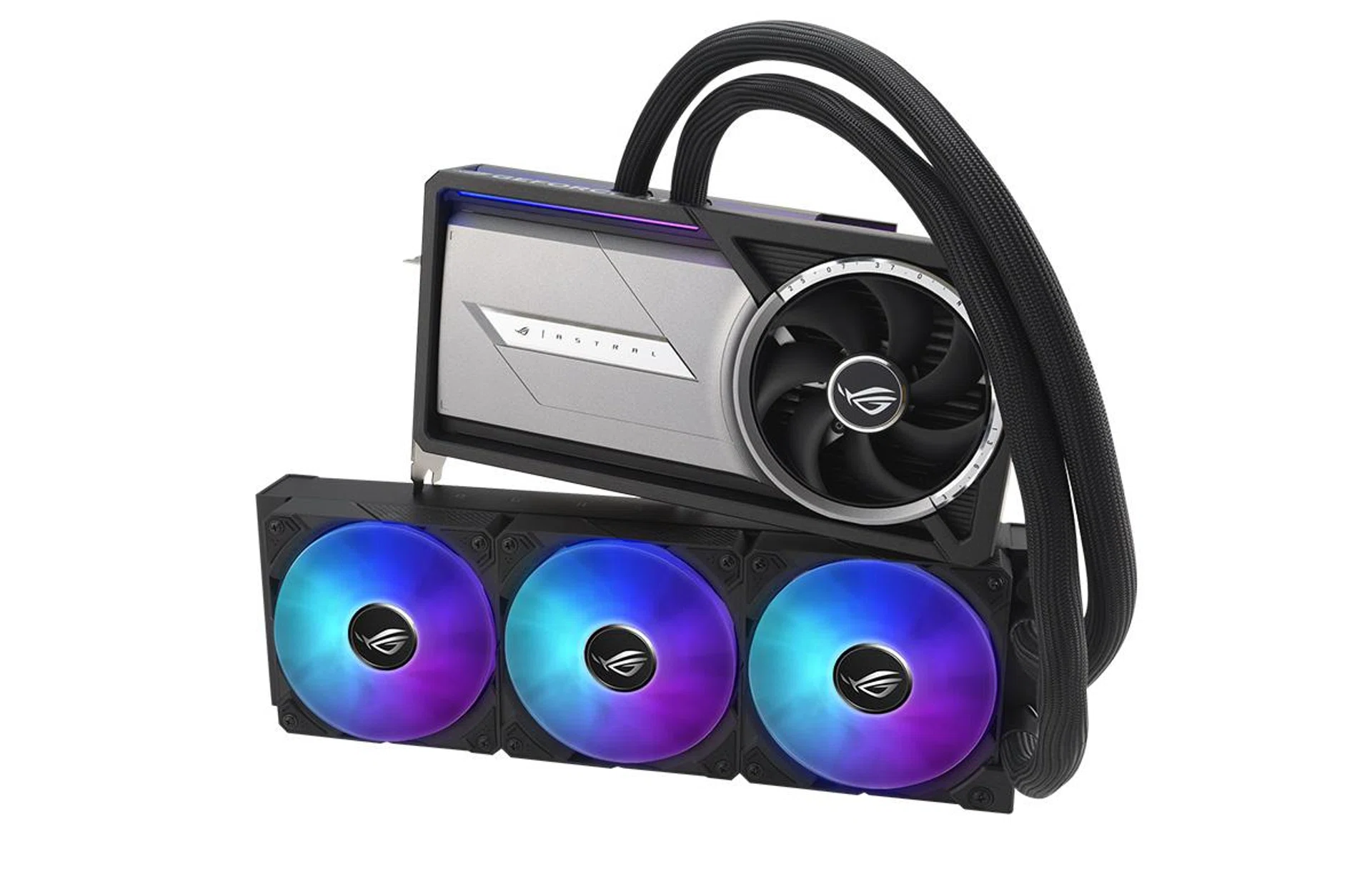 The water-cooled ROG Astral LC RTX 5090. (Image source: ASUS)