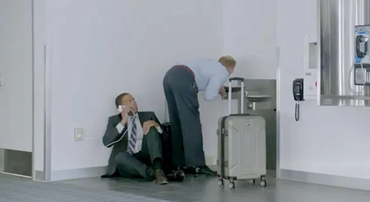 (Screengrab from Samsung's Wall Huggers ad on YouTube.)