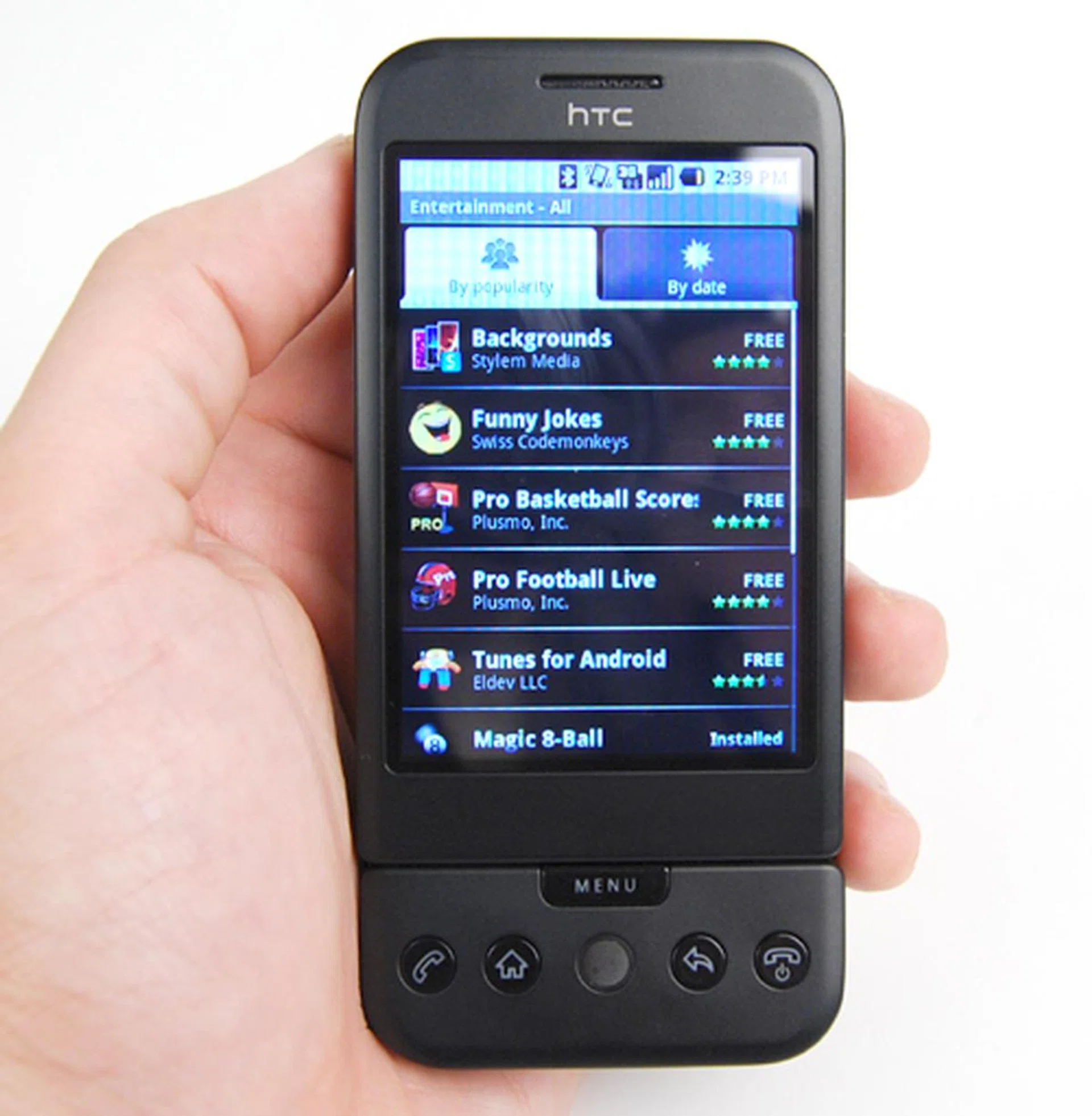 And like we said, there are plenty to choose from within Android Market. Campy stuff such as Magic 8-Ball, to useful Video Players, are all in the bag within the Android Market.