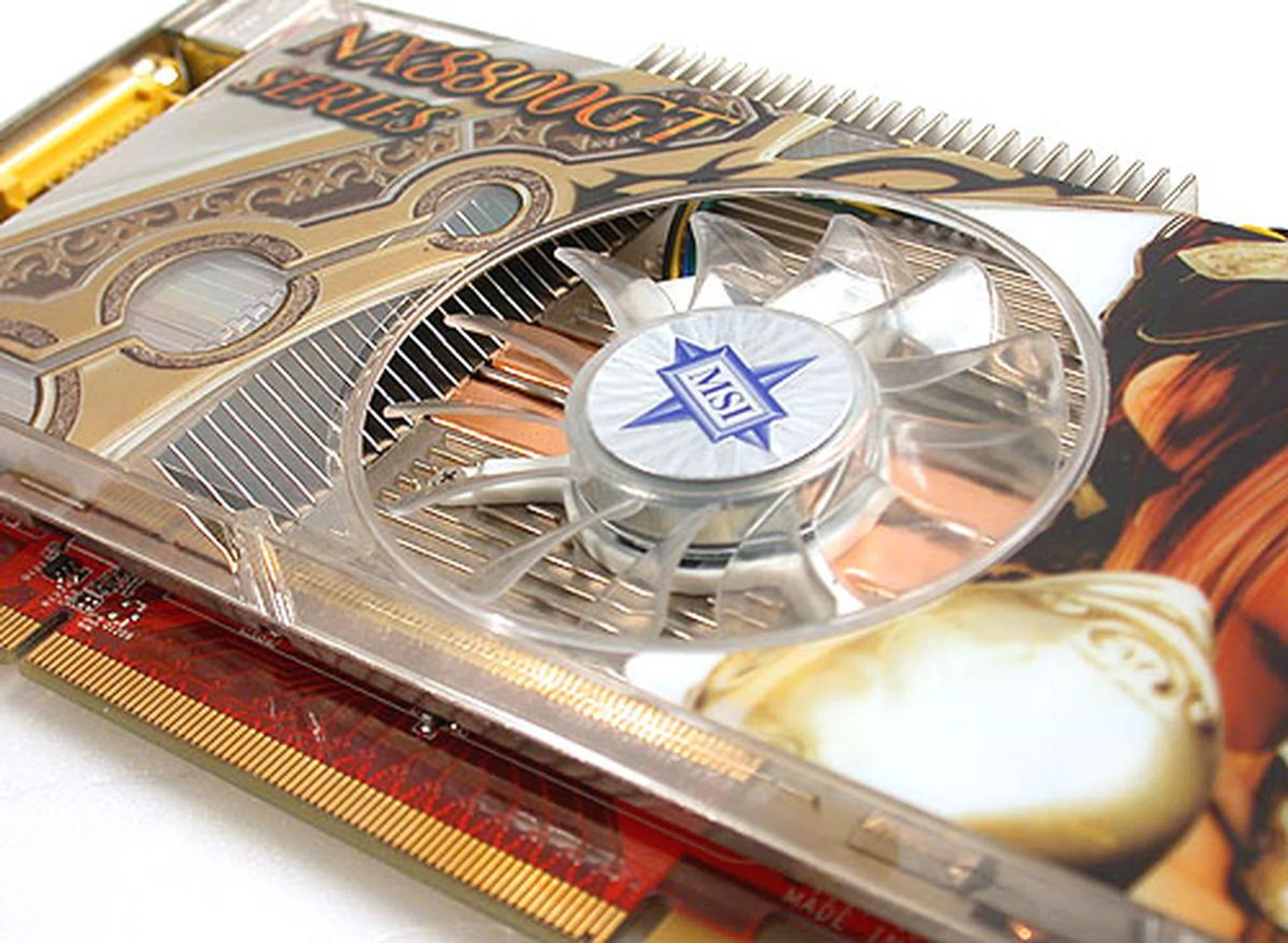 There's actually a couple of heat pipes running inside the cooler to distribute heat to the two stacks of fins on either side of the fan.