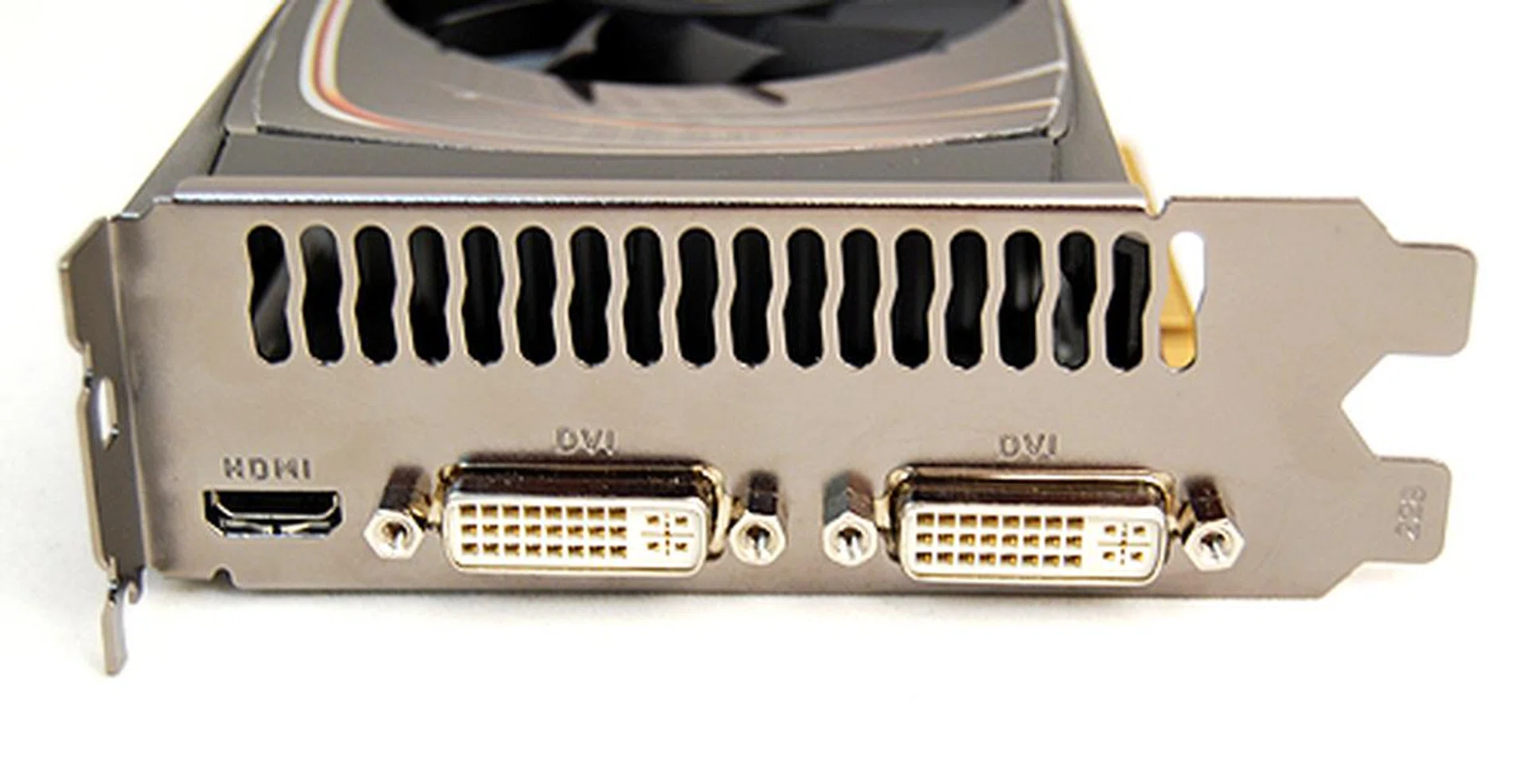 The usual twin DVI and single HDMI ports here.