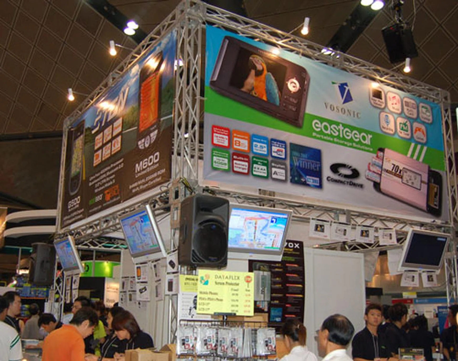 You can find a wide range of GPS devices and PDA phones at Eastgear's booth offered at very attractive prices.