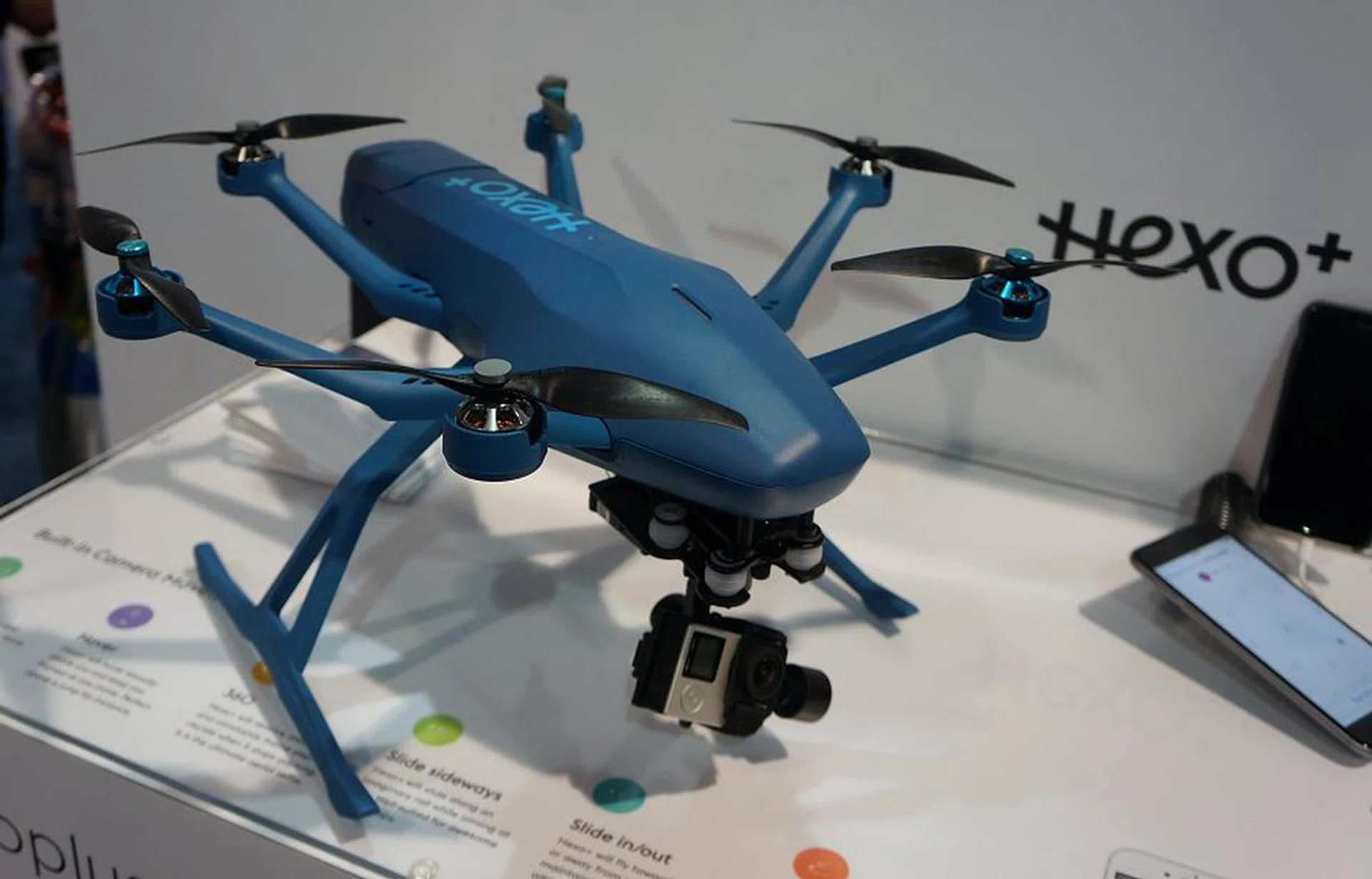 The more serious drones haven’t had a reputation for ease of usability, but that’s where Hexo+ comes in to solve all this once and for all. Primarily it’s designed for ultra-ease of use and to track you wherever you go. So everything from take-off, flight path, landing, tracking and framing, are all taken care of for you.