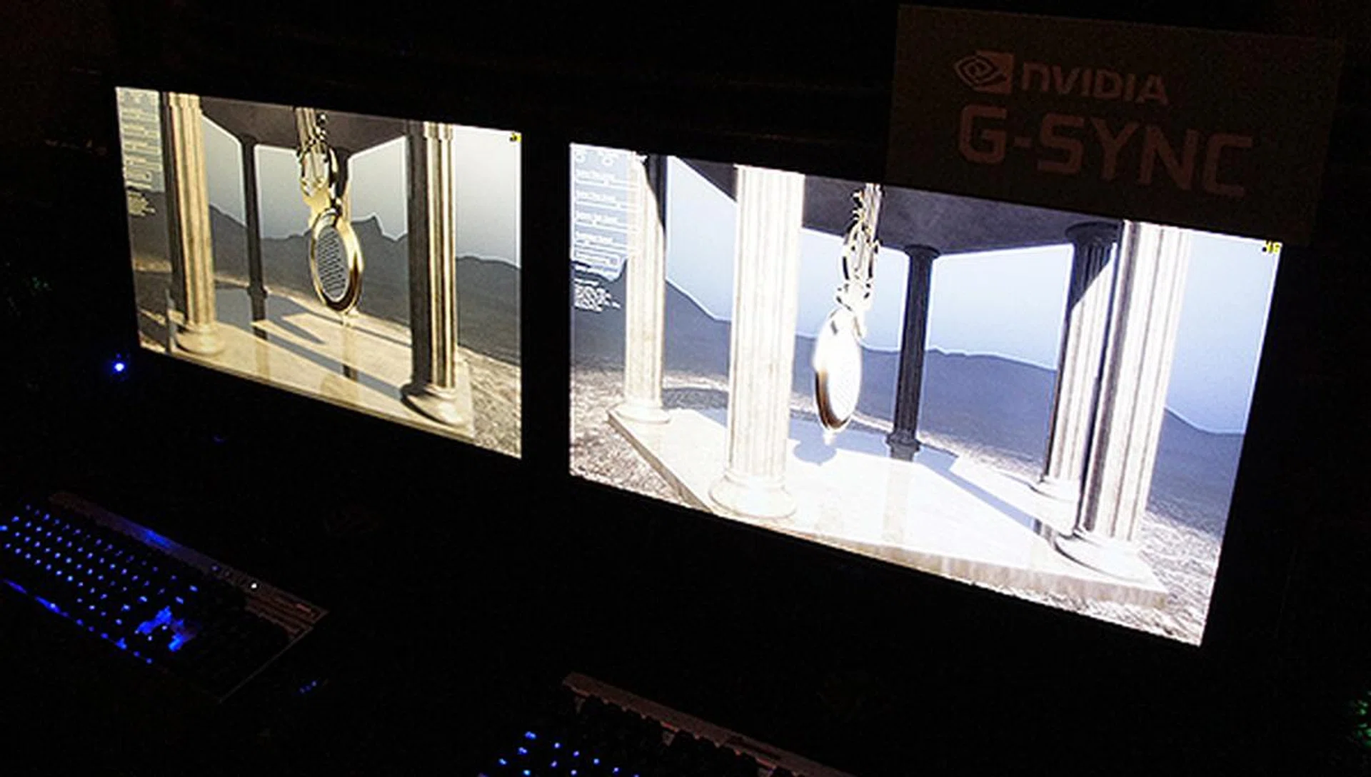 A demo showing G-Sync at work. Unfortunately, the effects of G-Sync are impossible to capture on video and has to be experienced firsthand.