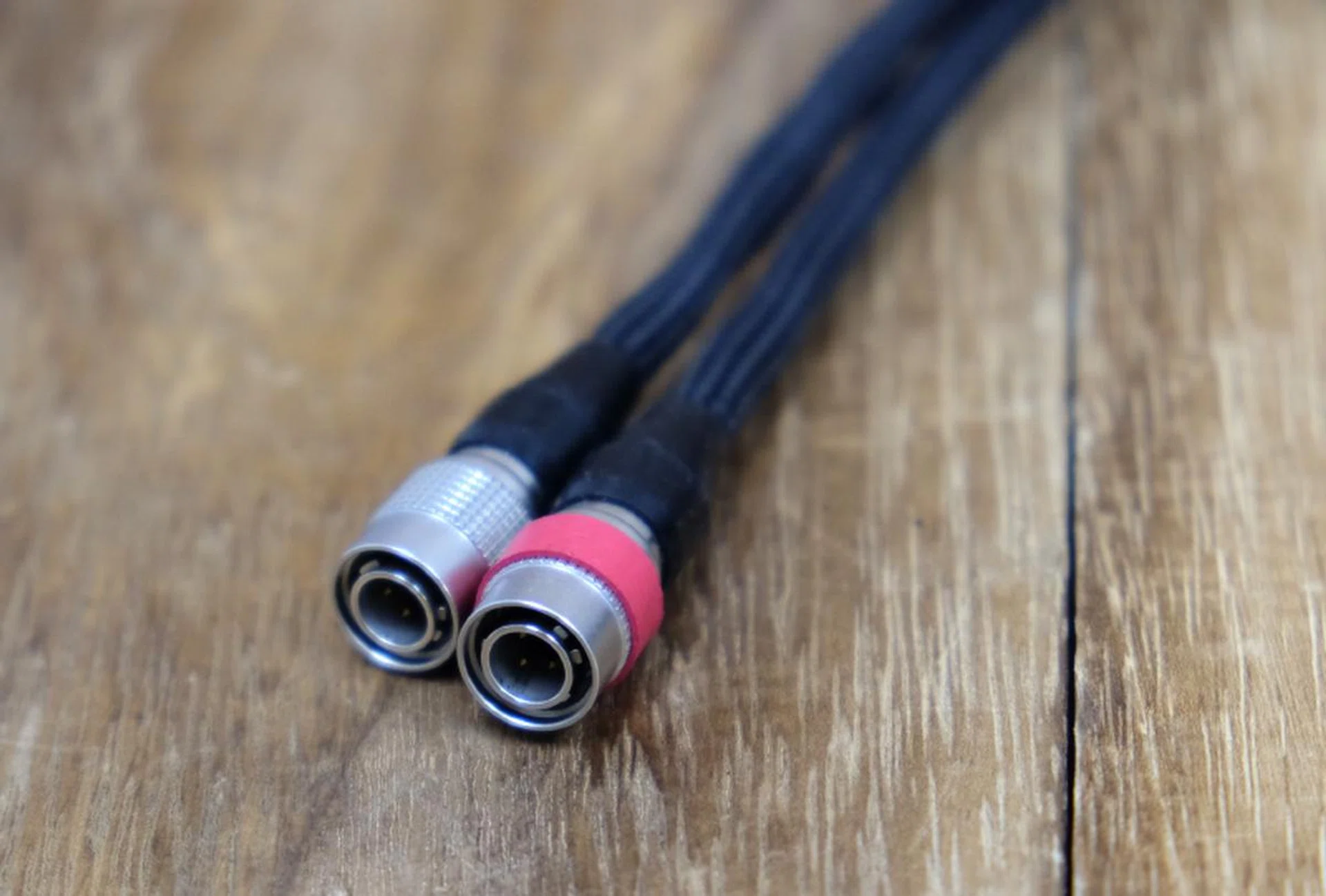 The Hirose connectors clips into place nicely and securely.