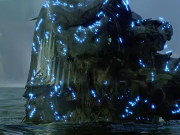 We have no idea if the new cloaking device will function in water, though the Predator's certainly doesn't.