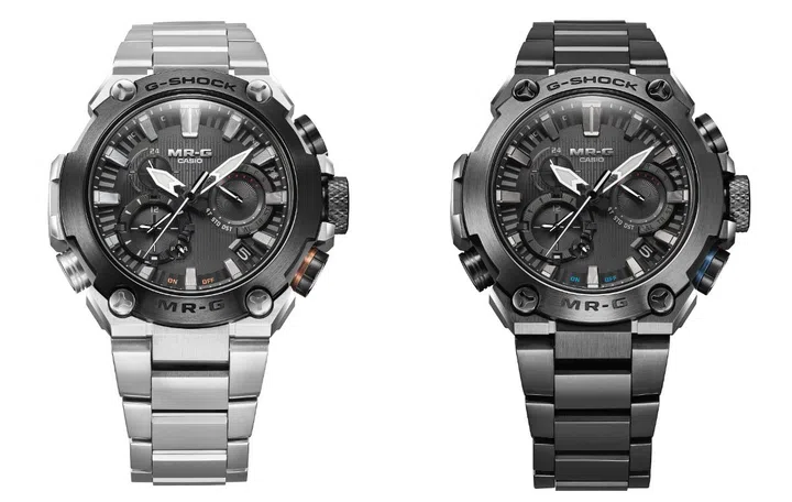 G-Shock MRG-B2000D-1ADR (left) and G-Shock MRG-B2000B-1A1DR56 (right). (Image source: Casio)