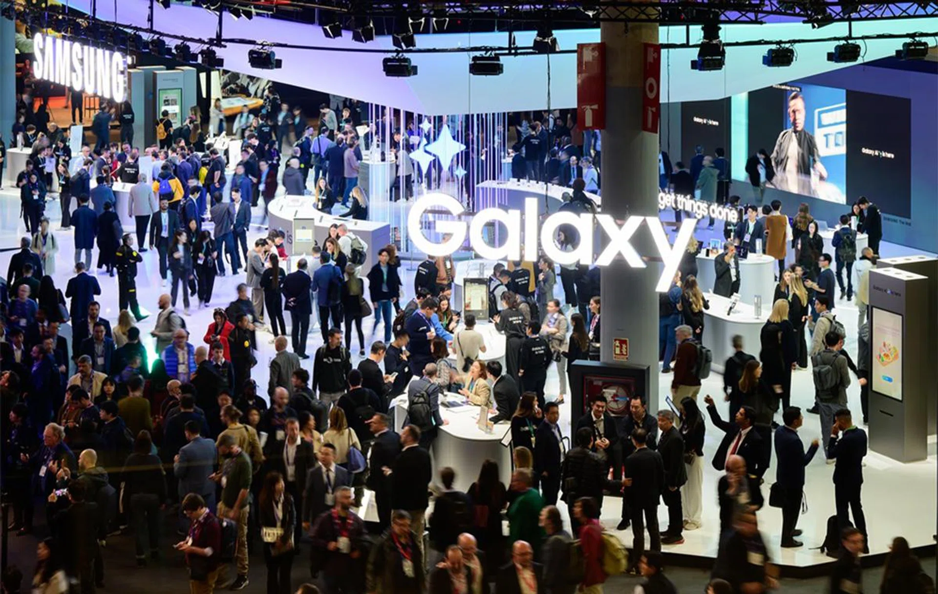 The Samsung booth at MWC 2024. Image credit: Samsung (newsroom).