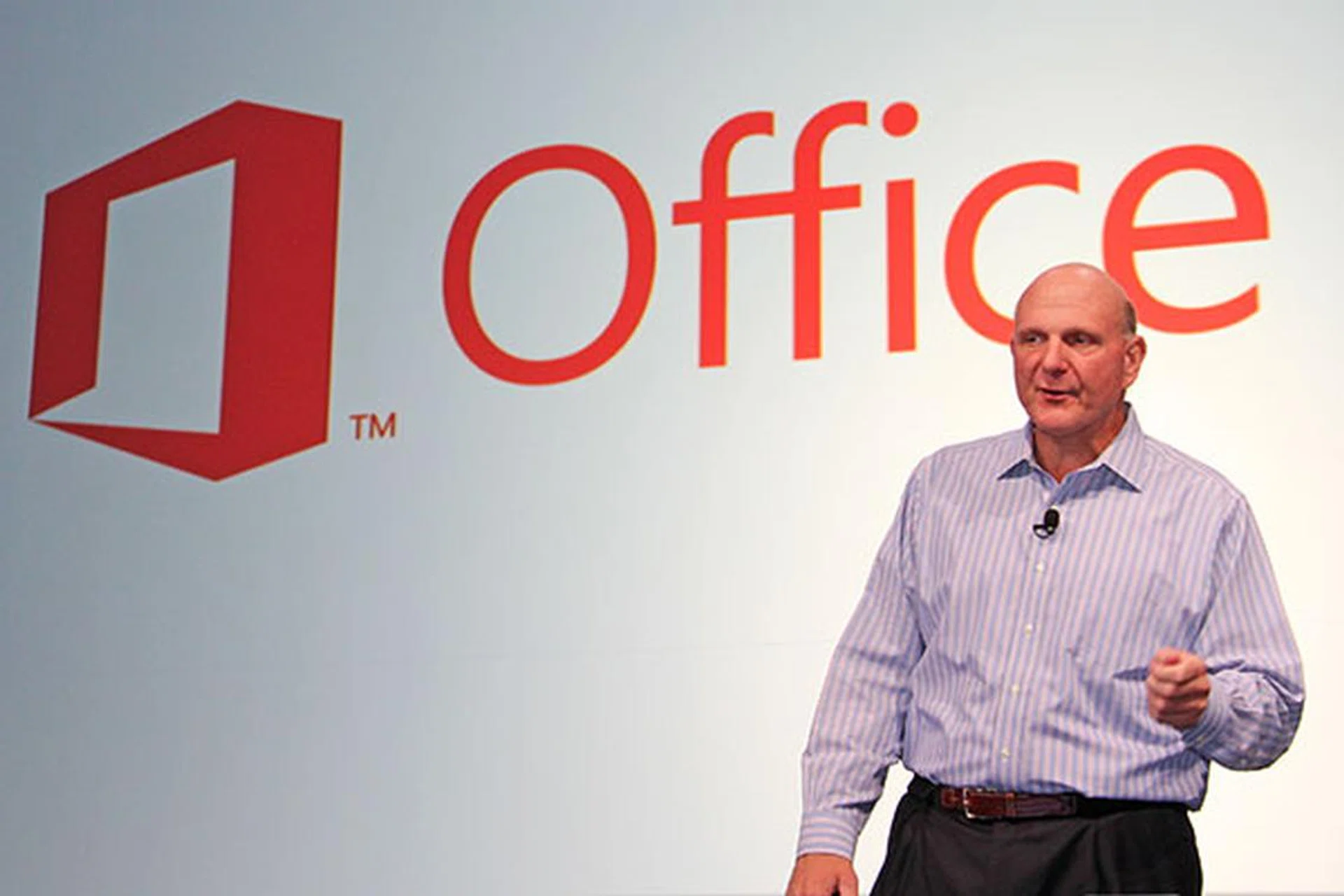 Microsoft CEO Steve Ballmer introduced the new version of Office at a press event in July this year.