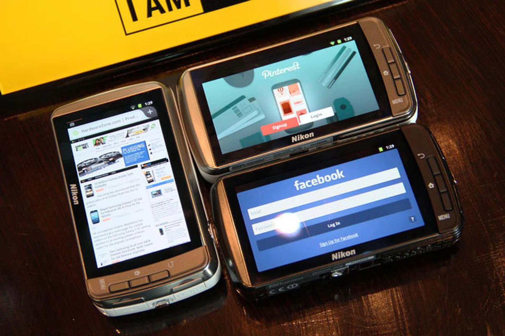 Those aren't phones - they're cameras!