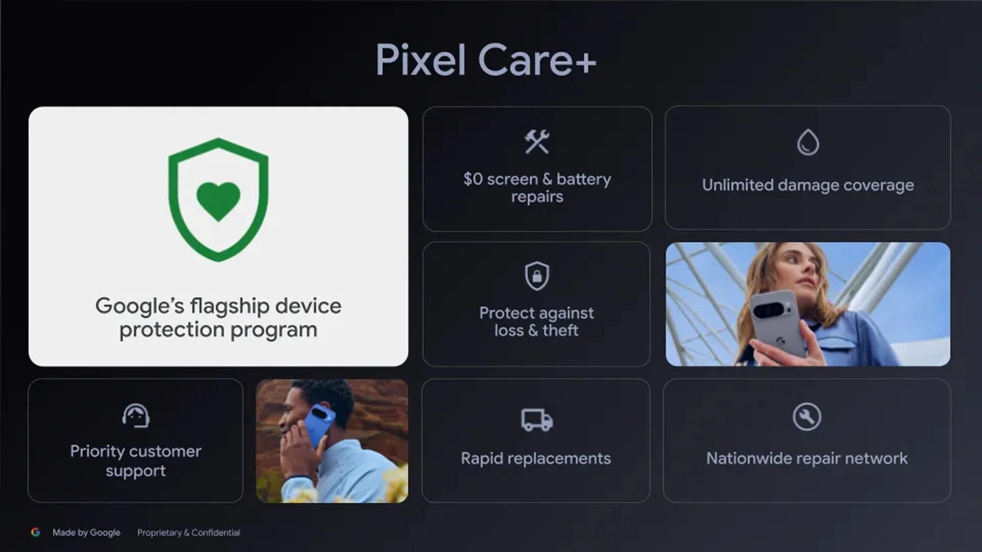 Pixel Care+ by Google covers its Pixel hardware devices like many other after-sales warranties out there.