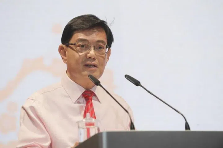 Singapore’s Deputy Prime Minister and Finance Minister Heng Swee Keat giving his annual budget speech to parliament. (Image source: ST PHOTO,  Alphonsus Chern.)