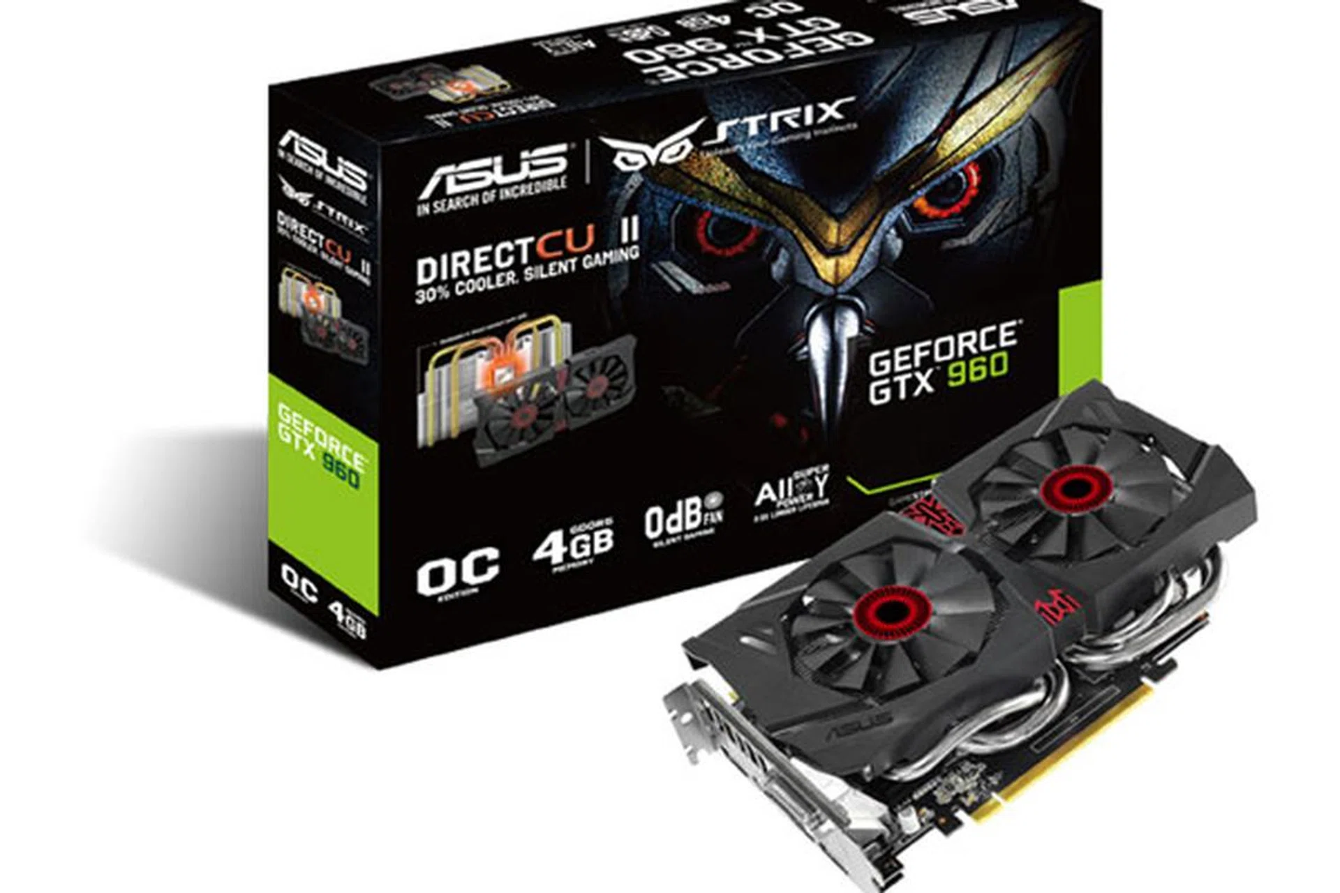 ASUS Strix GeForce GTX 960 4GB GDDR5 (Image source: ASUS)