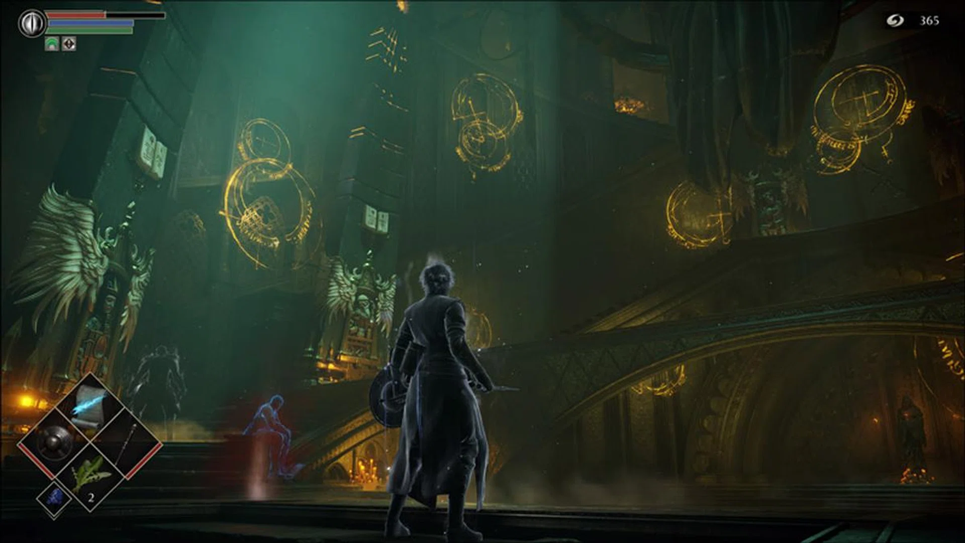 The Nexus acts as a safe haven, populated with NPCs that you can rescue throughout your journey. You'll want to seek them out, as they can really help out in bringing you new items, spells and miracles. All for a price, of course. 