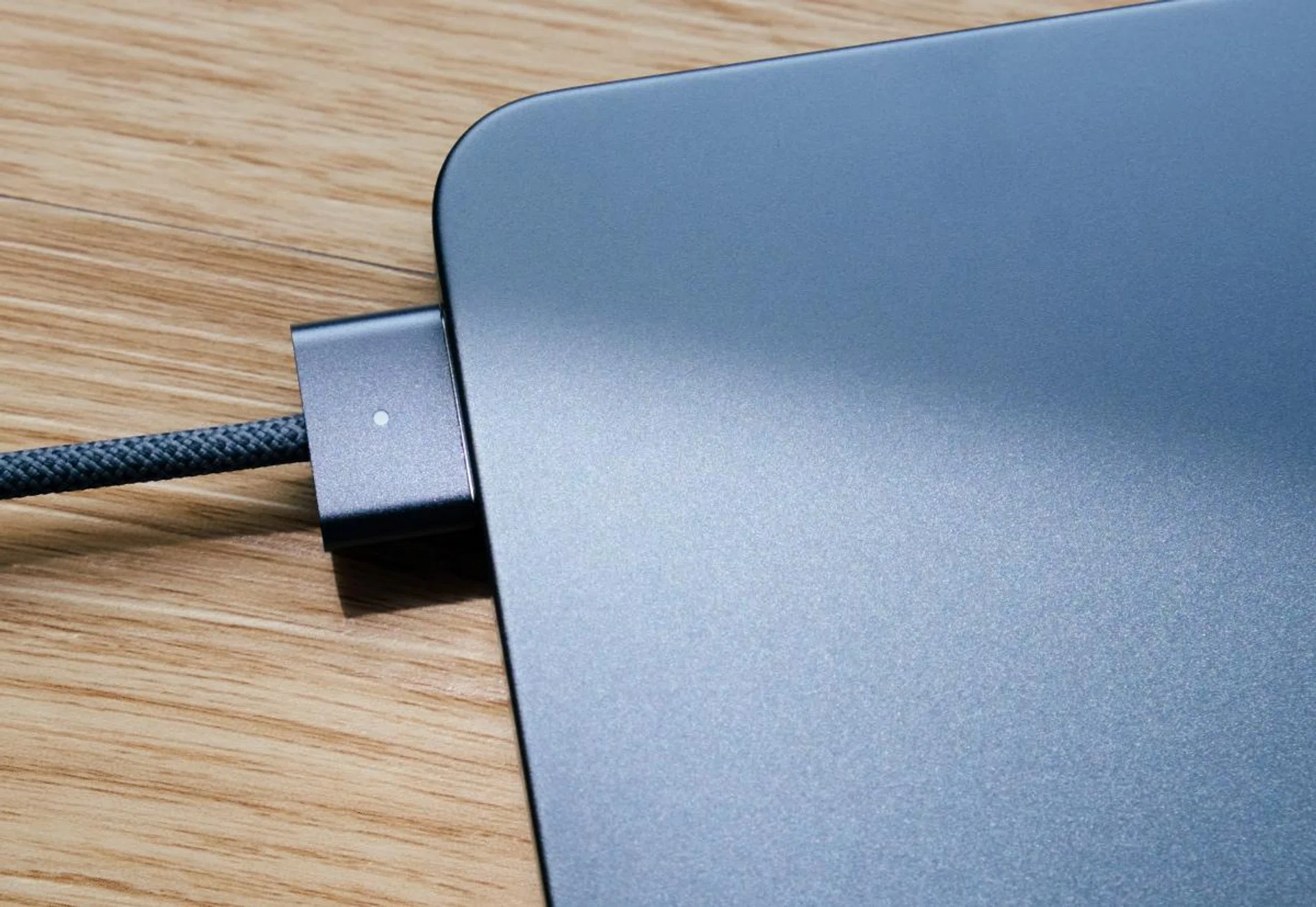 The MagSafe connector you get in the box matches the colour of your MacBook Air. 