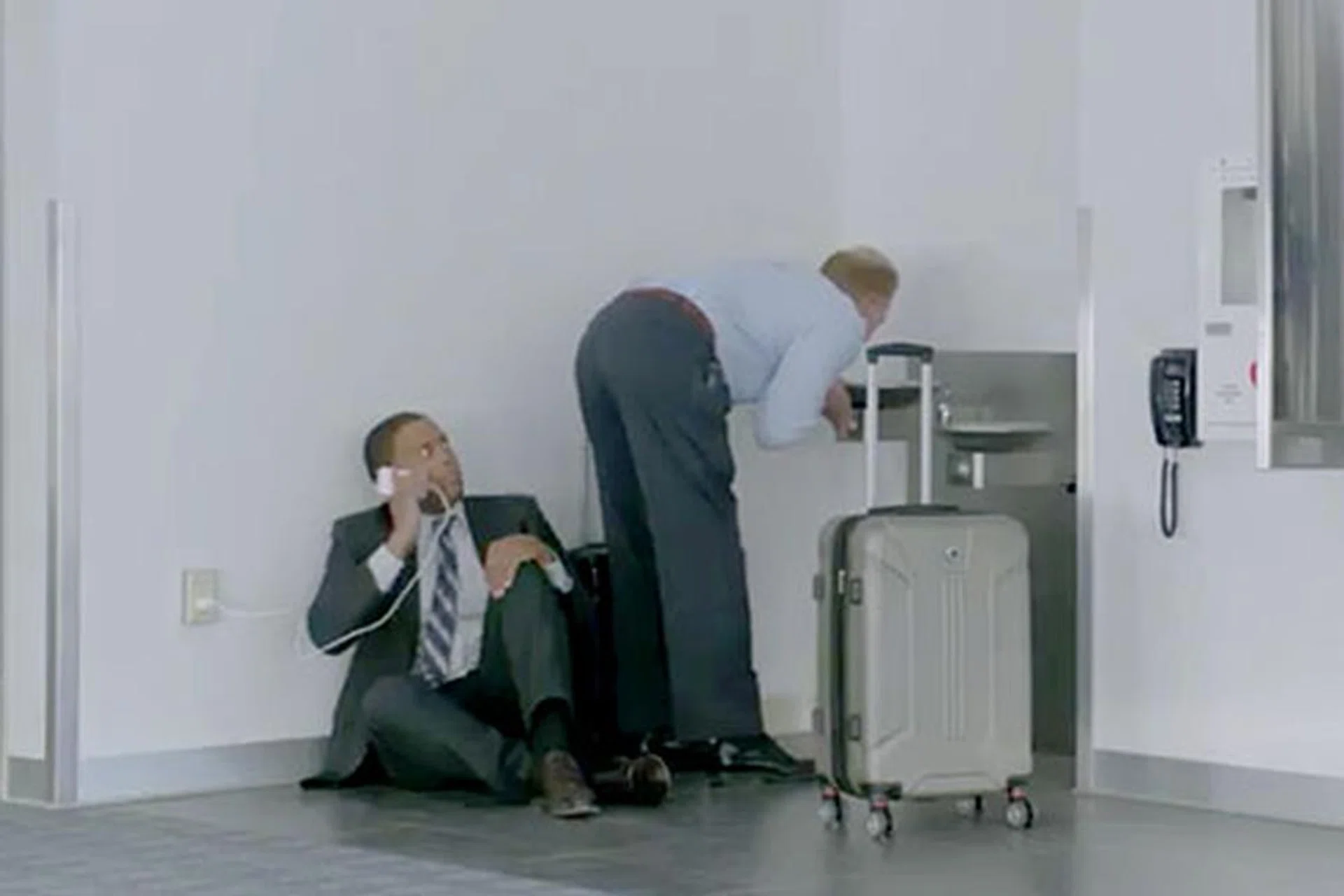 (Screengrab from Samsung's Wall Huggers ad on YouTube.)