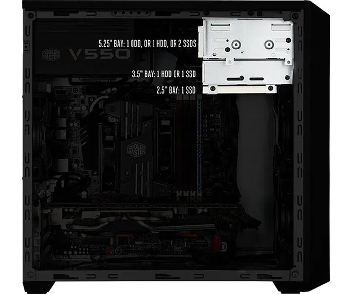 Cooler Master MasterBox Lite 3 drive mounts
