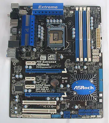The main selling points that ASRock was keen to emphasize for this P55 motherboard were its front USB 3.0 ports and of course, it having four SATA 6Gbps ports and four USB 3.0 ports.