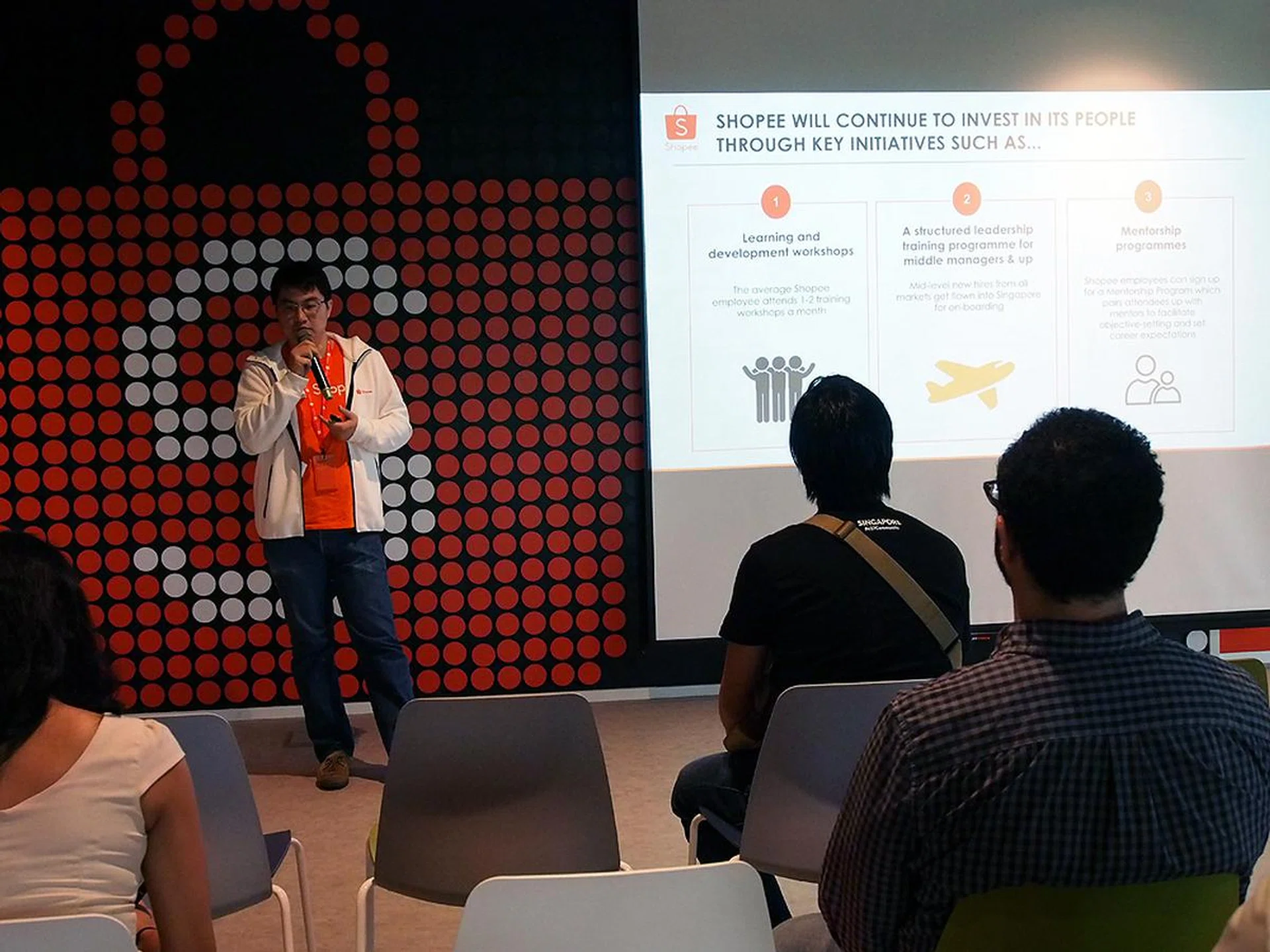 Zhou Junjie - Shopee's CCO, Country Head of Shopee Singapore, Regional Head of Shopee's Crossborder Business Unit - explaining how Shopee makes its waves.