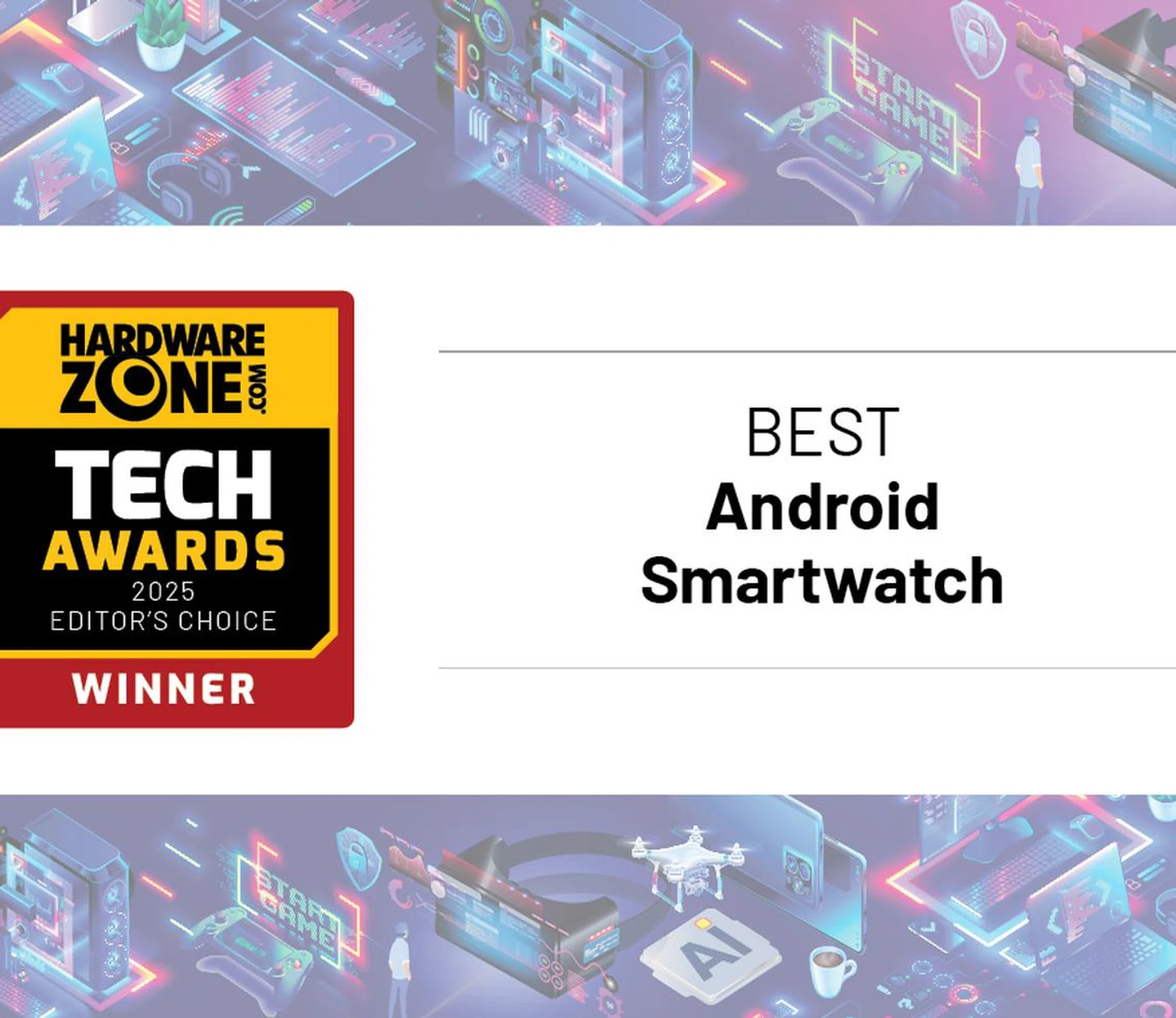 Best Android Smartwatch Tech Awards 2025 banner