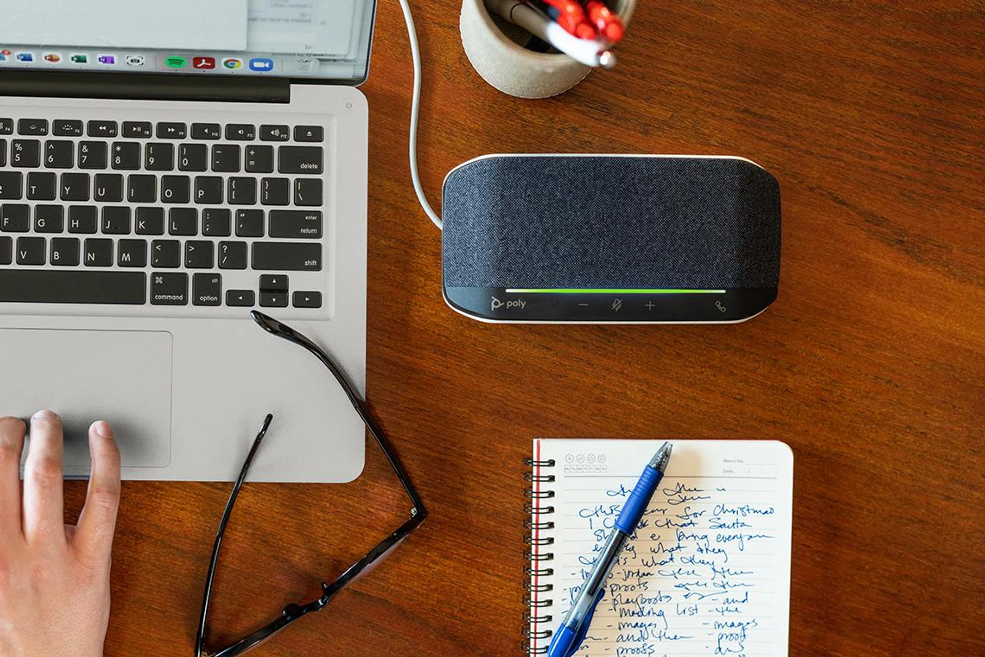 Poly Sync 10 speakerphone.